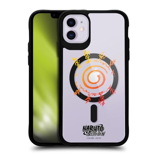 Coque Naruto Shippuden Kurama Seal pour iPhone 11 compatible MagSafe antichoc noire
