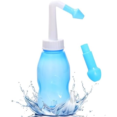 LINXIU Neti Pot Sinus Rinse Bottle, Nasal Wash Bottle Nose Cleaner Neti-Pot Pressure Rinse Nasal Irrigation Wash Bottle for Adult Kid 300 ML Cover
