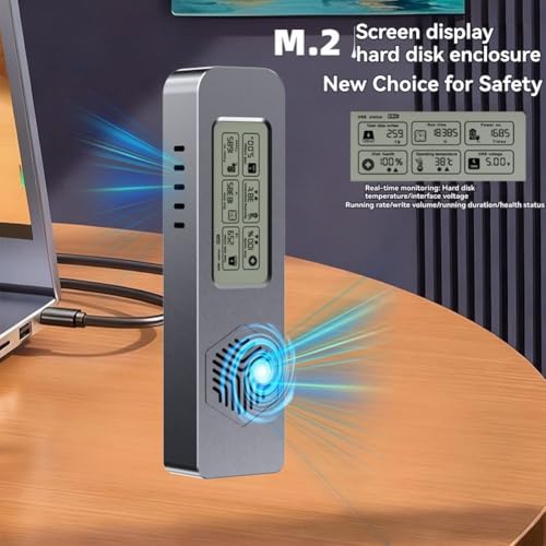 Case para disco M.2 NVME SSD con detección de salud digital miniatura 6