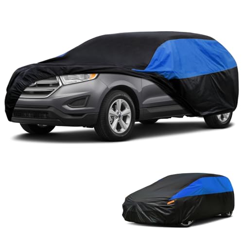 Image of GUNHYI Ford Car Cover Custom Fit Ford Edge Waterproof All Weather, Lightweight Full Exterior Cover for Automobiles Outdoor Sun UV Rain Dust Snow Wind Protection.