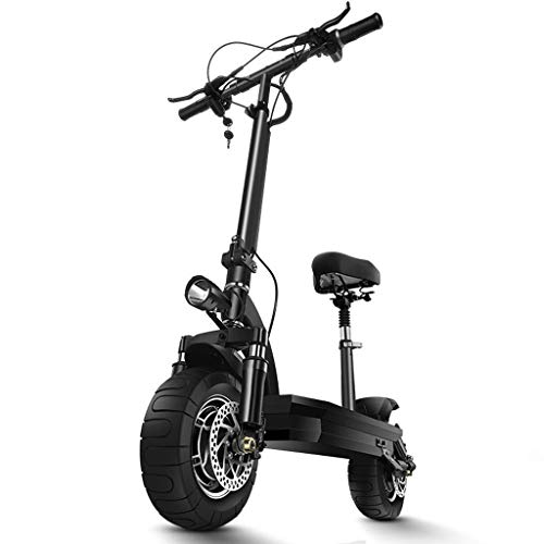 Patinete eléctrico Todoterreno, Scooter De Pedal Plegable Portátil For Trabajadores De Oficina, Absorción De Impactos Cinco Veces, Neumático De Vacío 3.0, Luz LED De Largo Alcance, Carga 180 Kg
