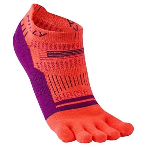 Hilly Unisex Toes - Socklet Min Cushioning, Running Sock, HotCrl/GrapeJce/Char, M UK Cover