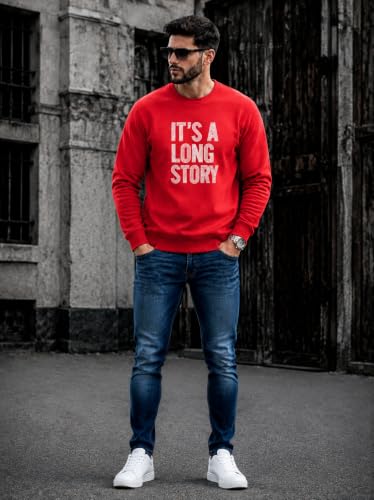Image of Mack Jonney Men's Printed Fleece Sweatshirt|Full Sleeve Round Neck Winter Sweatshirt for Casual Wear|Travel|Gym & Everyday Style-mj-62
