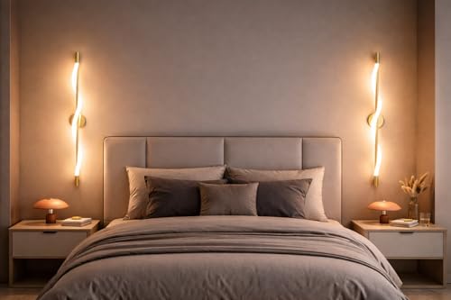 Image of FILLISKA Led Wall Highlighter Light, 3-in-1 Colour Changing, Luxurious Wall Decor (12 Watt Gold Swril-582)