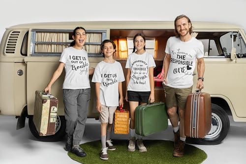 Get Into Trouble Matching BFF Shirt, Out of Trouble, Best Friend Vacation T-Shirt, Girls Trip Shirt, Bachelorette, Birthday, Party Group4