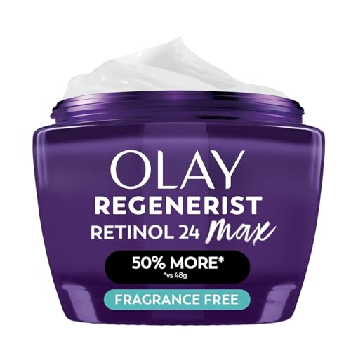 Olay Retinol Night Cream for Women, MAX, Anti-Aging Face Mousturi...