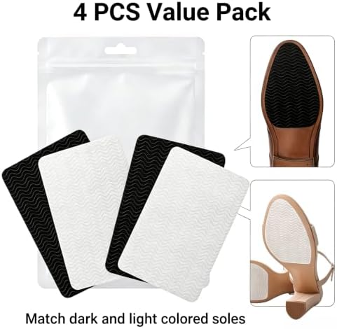 Non Slip Shoe Grips, 4 Pcs Adhesive Sole Protector, Trimmable for Shoes — view 6