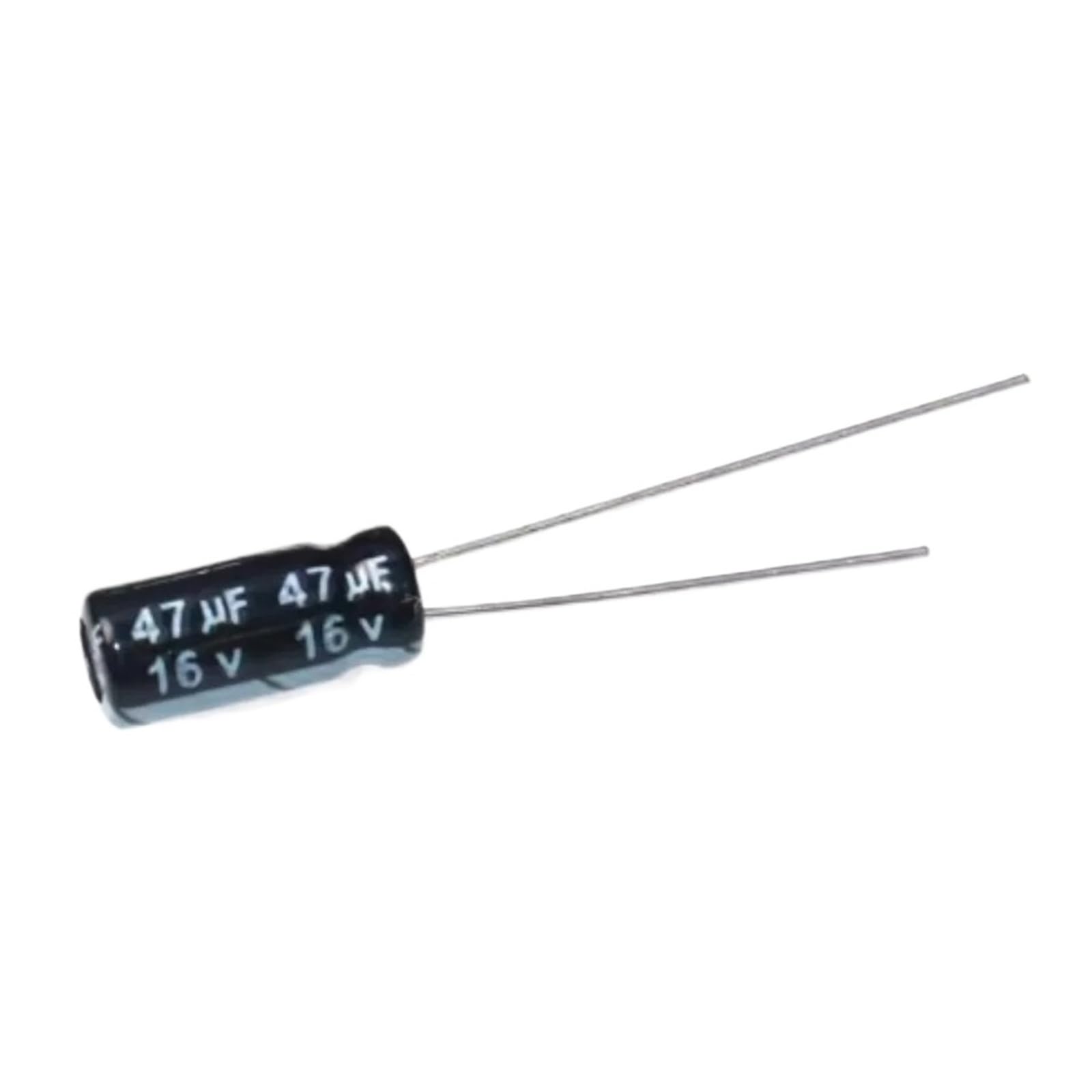 Condensateur électrolytique 16V 47uF radial de 4x7mm pour circuit imprimé électronique en lot de 20