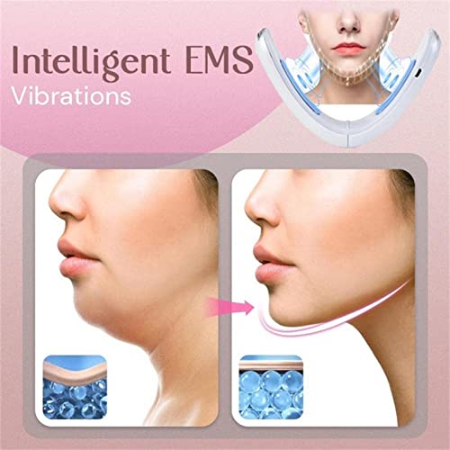 Intelligent Electric V- Face Shaping Massager Double Chin Reducer Face Lifting Machine Microcurrent Facial Device Lifting Slimming V-Face-Lift Belt Beauty Instrument (1Pc) #TOP4