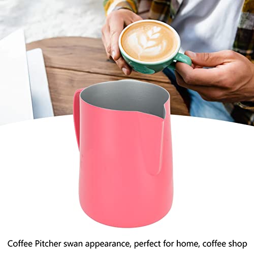 Jarra de espuma de aço inoxidável para vapor, adequada para café, latte e leite espumante, jarros ar