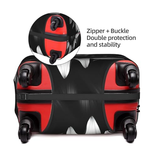 Housse élastique pour valise anti-rayures extensible imprimé fleurs - 4