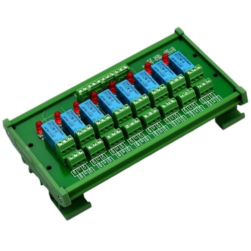 Relé de señal DPDT de 8 pines con soporte riel DIN para control estable de 12V