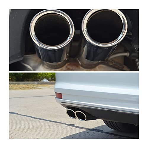 1pc/2Pcs Auto Car Exhaust Muffler Tip Pipes Covers Car Accessories