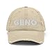 Geno Hat (Embroidered Distressed Dad Cap) Khaki