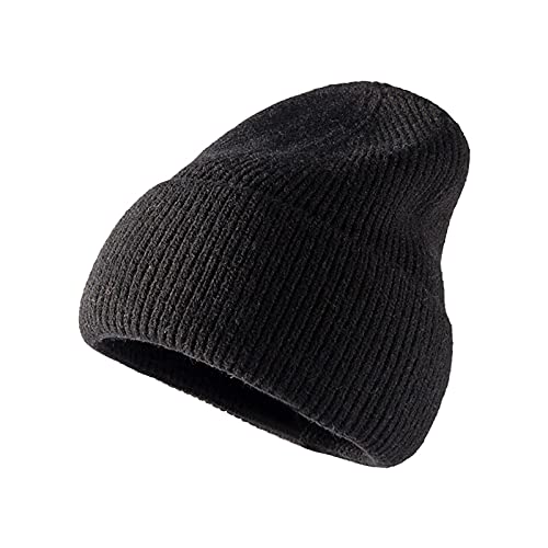 LTWOTEJNG Tricoté plein air casquettes casquettes pour femme en laine chaude chapeaux de baseball pour femme ensemble hiver, Noir , taille unique Cover