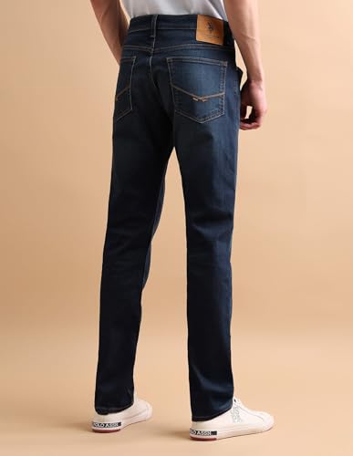 Image of U.S. Polo ASSN. Denim Jeans for Men, Slim Tapered Fit Men Jeans for Office & Regular Wear
