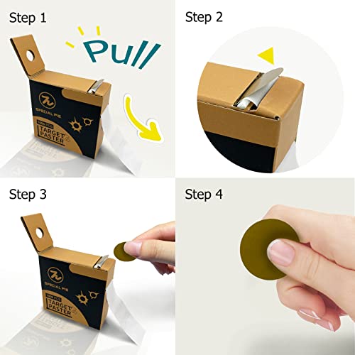 Hivista Shooting Target Stickers, 1000 Pcs 3/4" Dot Stickers Round Labels With Storage Box For Shooting Target Pasters, Office,Student Classroom(Sand Color) #TOP3