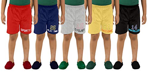 Image of Tinchuk Hoseiry Cotton Boy's Regular Shorts Pack of 6 - Assorted Mix Print