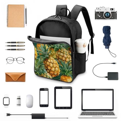 Mochila de piña impermeable contra la lluvia que protege los libros escolares 4