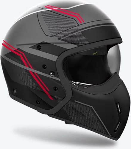 Casque jet Airoh J 110 j1s55 slim avec coque aérodynamique