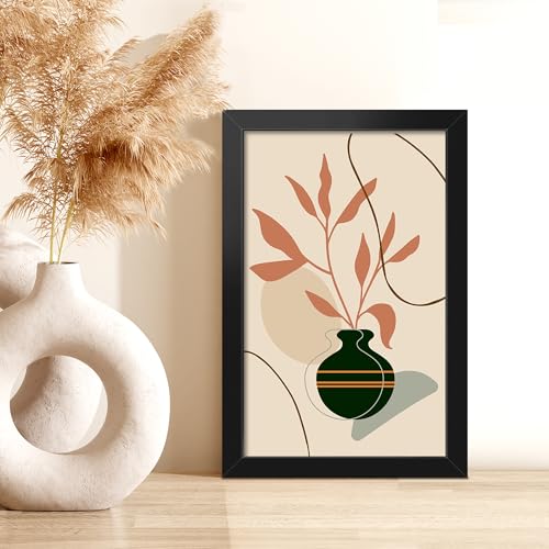 LaVie Home 5.5x8.5 Picture Frame for Wall Display, 5.5x8.5 Black Picture Frame with HD Plexiglas, 5.5 x 8.5 Frame 1 Pack, Display Frame for Vertical or Horizontal, Classic Collection
