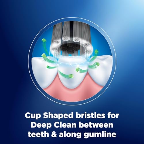 Oral B Cavity Defense 123 Black Manual Toothbrush for adults with charcoal extract- Medium (Pack of 4) - Image 4