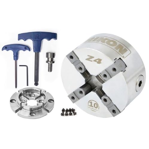 Direct Thread Lathe Chuck - 4 Jaw Z4 by RIKON