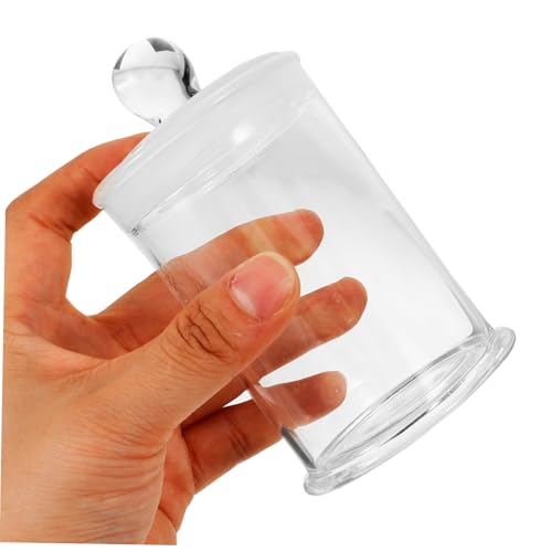 FUNOMOCYA Glass Storage Bottle Transparent Specimen Display Bottle for Experiments Easy to Operate with Stopper for Laboratory Use Reusable for Granules and Powder Storage
