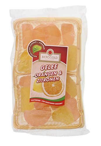 Berggold Orange und Zitrone Geleefrüchte gezuckert vegetarisch 250g Cover