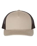 Richardson Trucker Cap Adjustable Khaki/ Coffee