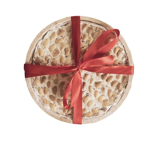 Licanias- Torrone sardo de Tonara suave en bandeja producto artesanal, sin gluten, sin azúcares añadidos, solo miel y almendras, pascua, navidad, idea de regalo, 1 kg