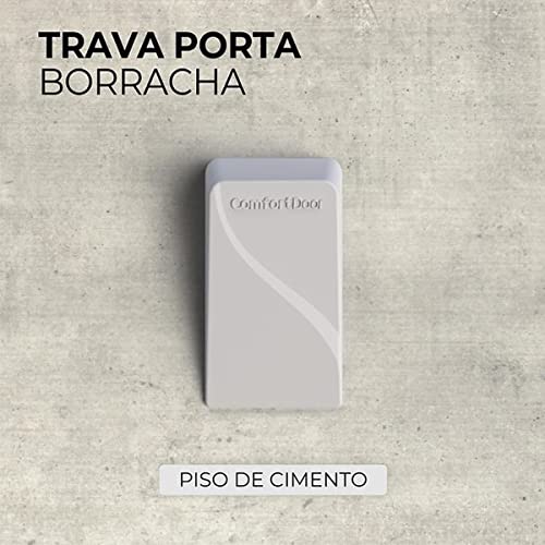 Trava Porta Borracha - Cinza Claro - Comfort Door