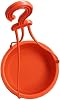 Hanging Bird Water, Food Feeder, Baths Tray, Great for Outdoors, Backyard, Garden, Balcony and Railing Grill (Large, Pack of 3)