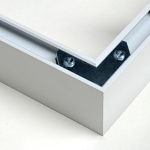 Image of 18 Pcs L Shaped Photo Frame Hardware Picture Frame Hangers Flat Angle Corner Bracket Fasteners for Hanging Photos Frame