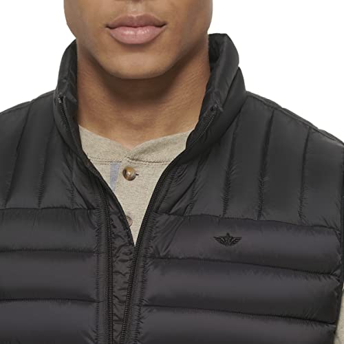 Dockers Men's Classic Ultra Loft Packable Puffer Vest, Black, X-Small - image 2