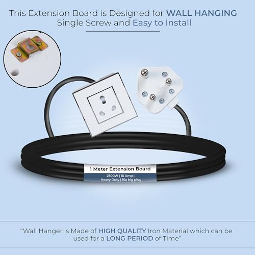 Image of Extension Board Heavy Duty Multi Socket 15A /16A /20A 240Volts (2500 Watts 16A Big Plug, 1 Meter)