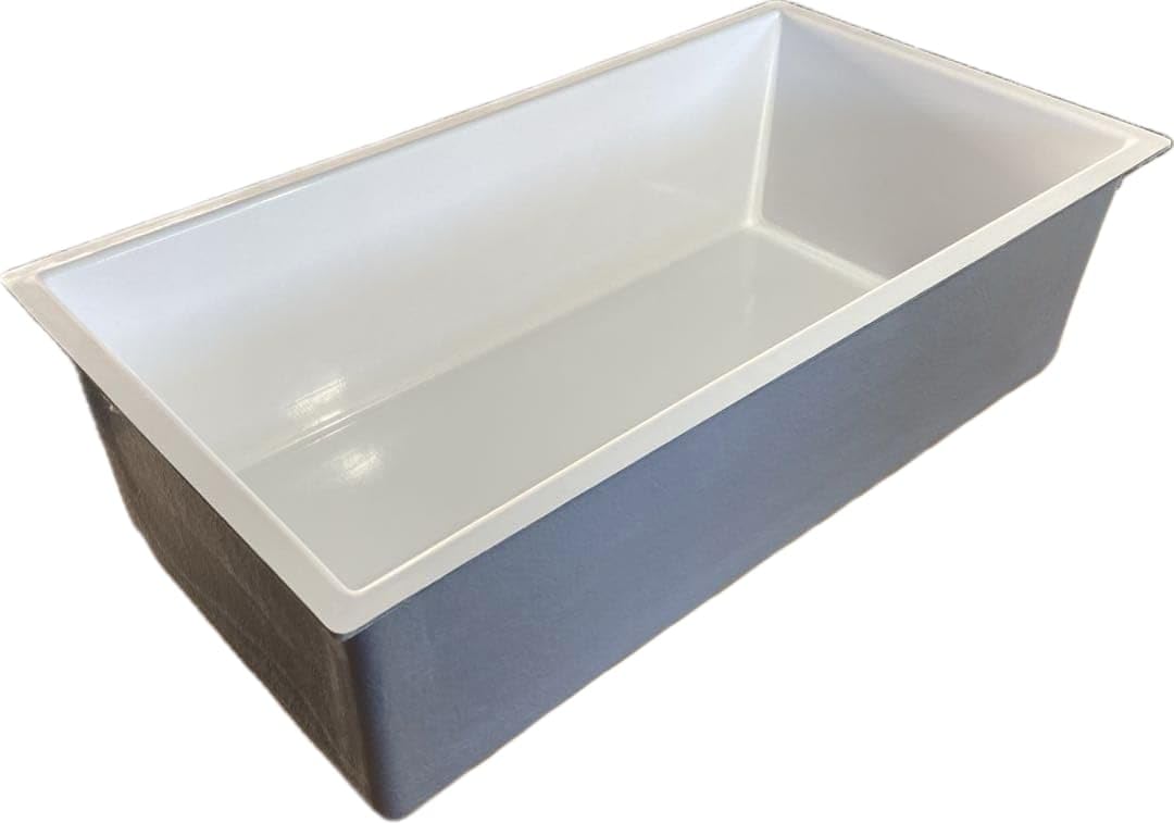 FRP製水槽 ホワイト グレー Amazon.co.jp: FRP製水槽 ホワイト グレー 外寸106cm×56cm 高さ30cm