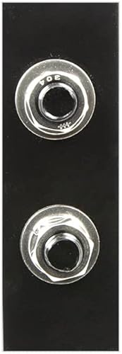 Miniatura 6 de GG Grand General 91023 - Colgador de acero inoxidable con resorte con luz LED rojatransparente, espacio de pernos de 2.5 pulgadas, par