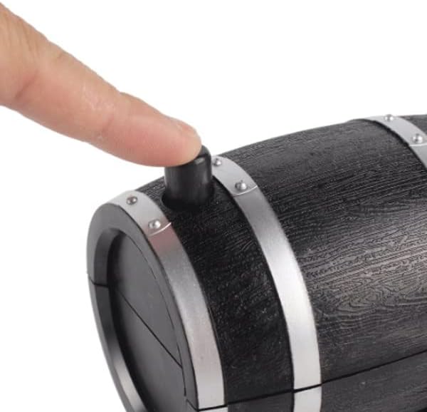 Creative Portable Mini Automatic Wine Barrel Shaped Toothpick Holder