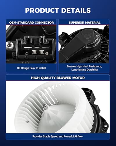 Image of KAX HVAC Heater Blower Motor for Camry 2007-2017,Tundra 2007-2021,4Runner 2010-2023,Journey 2014-2020,Highlander 2008-2013,GX460 2012-2021,ES350 2008-2012,RX350 2010-2012 Replaces# 75026, 700215