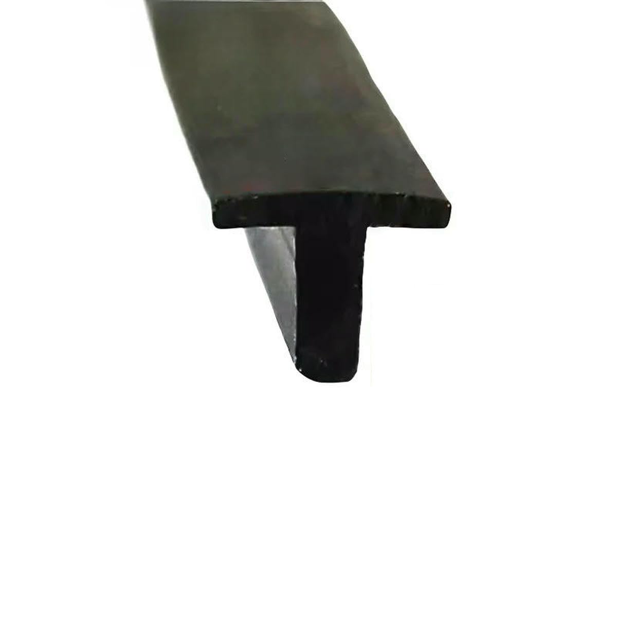 Guarnizione in silicone, Striscia di copertura in gomma a forma T for porte, mobili, auto, nera, dimensioni multiple 1-10 m(4.5x18.5mm T,1M or 3.28ft)