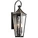 Kichler Rochdale 24.75" 2 Light Outdoor Wall Light with Rain Glass in Olde Bronze?