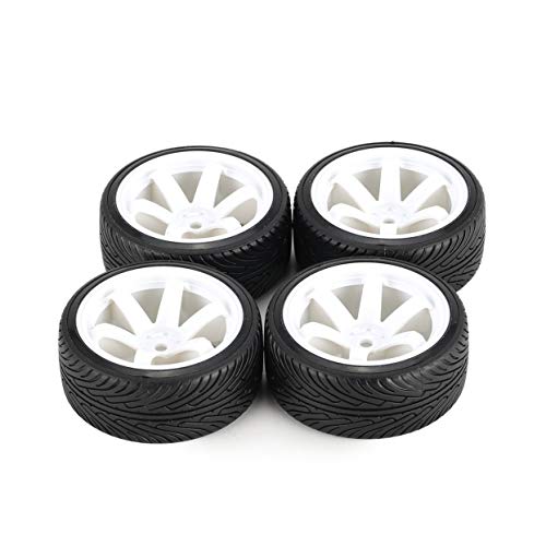 Tree-on-Life AUSTAR AX 4 unids 64 mm de plástico Duro llanta llanta Rueda de neumático para 1/10 RC Drift Modelo de Coche HSP HPI componentes Accesorios de Piezas de Repuesto