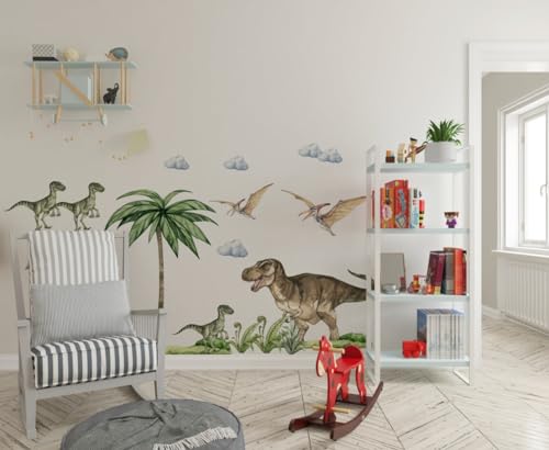 Vinilo Decorativo Dinosaurio para Pared Infantil miniatura 4