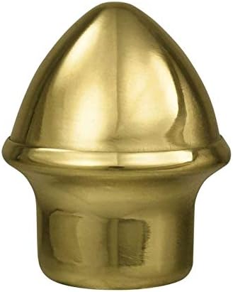 Gettysburg Flag Works Gold Colored Solid Brass Acorn Finials (Pair) 1" Dia