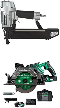 Metabo HPT Construction Stapler (N5008AC2) w/ Metabo HPT 36V MultiVolt™ Cordless Rear Handle Circular Saw Kit (C3607DWA)