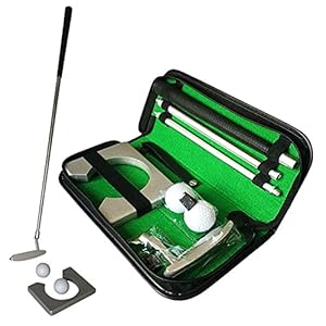 OKBY Juego Palos Golf – Putting Cup De Putter Entrenamiento Práctica para Interiores con Bolas Y Bolsa