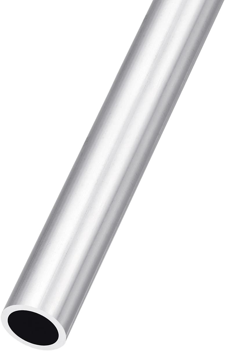 6063 Aluminum Tube (14mm OD x 11mm ID x 300mm L), Aluminum Round Tubing - for Home Furnishing, Machinery, DIY Handicraft