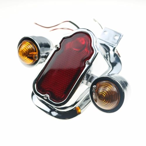 Phare moto arrière clignotant chromé pour résoudre les défauts de visibilité Softail