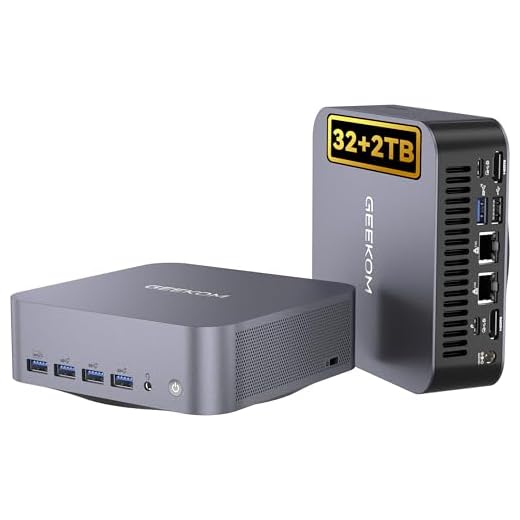 GEEKOM [Seul Prix européen du Hardware pour Mini PC Intel GT1 Mega Mini PC avec Intel Core Ultra 9-185H, 32Go DDR5, 2To SSD, 6×USB, LAN Double 2,5G, Mini Gaming PC Windows 11Pro,WiFi 7,Affichage 4×8K